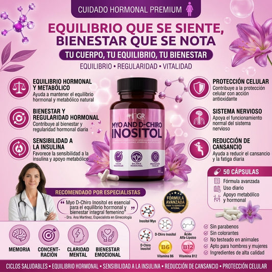 Inositol Myo D-Chiro - Promoción x3